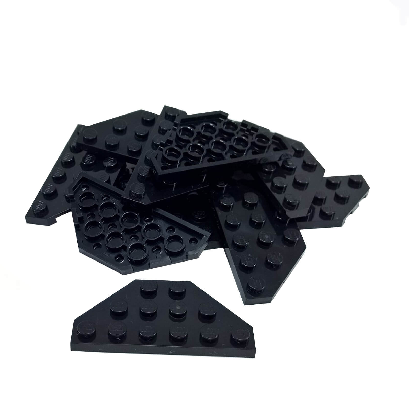 LEGO Wedge Plate 3 x 6 Cut Corners 2419 black
