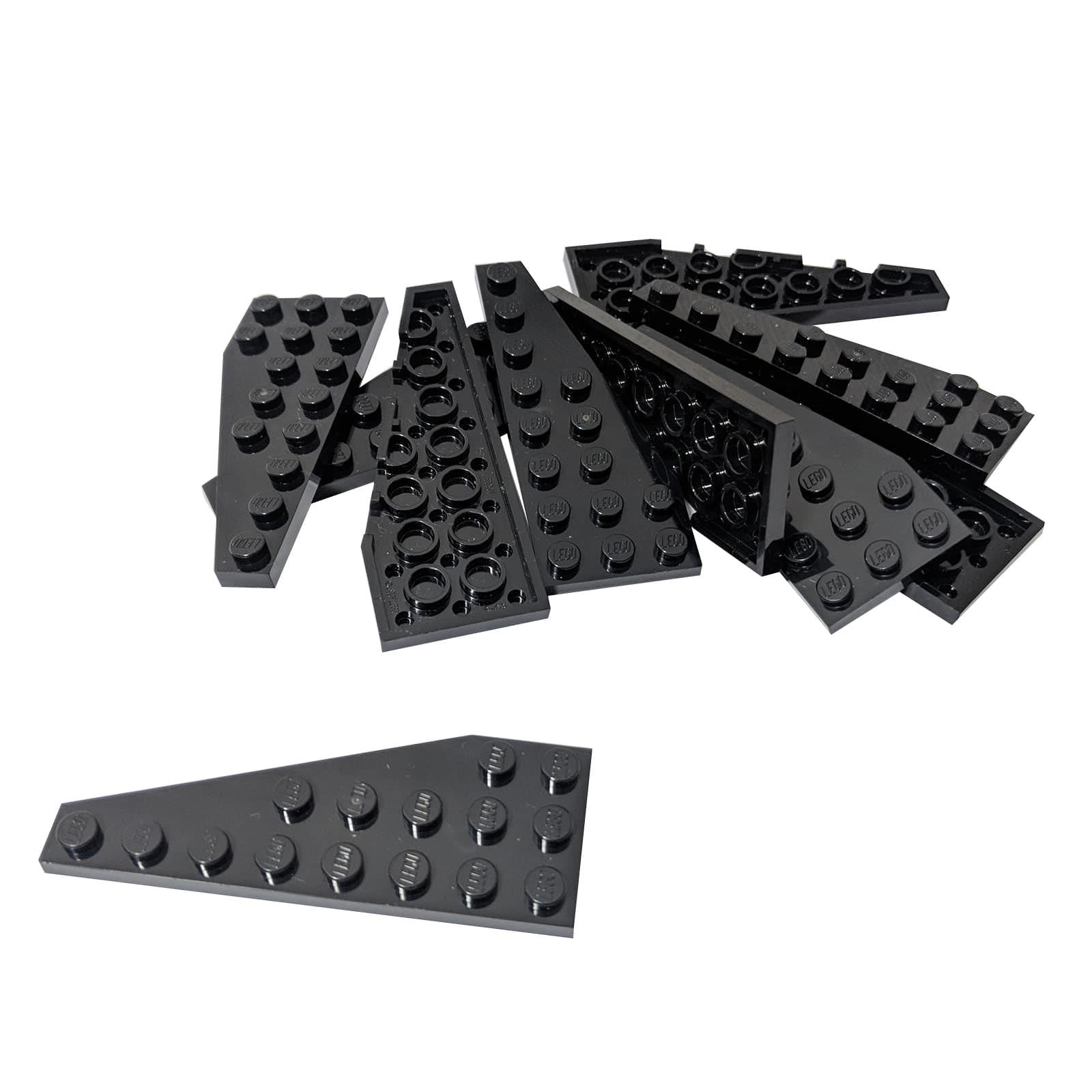 LEGO® plăcuță înclinată 8 x 3, piesă pentagonală pe partea dreaptă, formă înclinată pentru panouri de vehicule sau detalii structurale, culoare neagră
