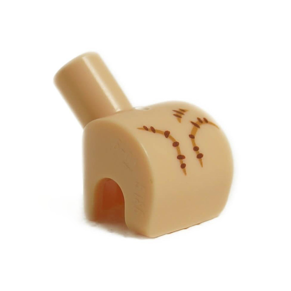 LEGO Thing Minifigure (wed002) from Wednesday with printed scar details