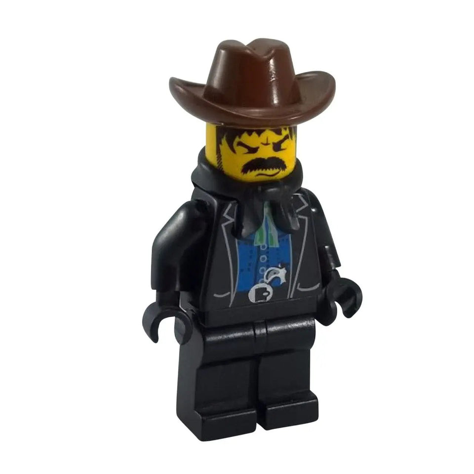 LEGO Western bandit minifigure ww007 in black jacket
