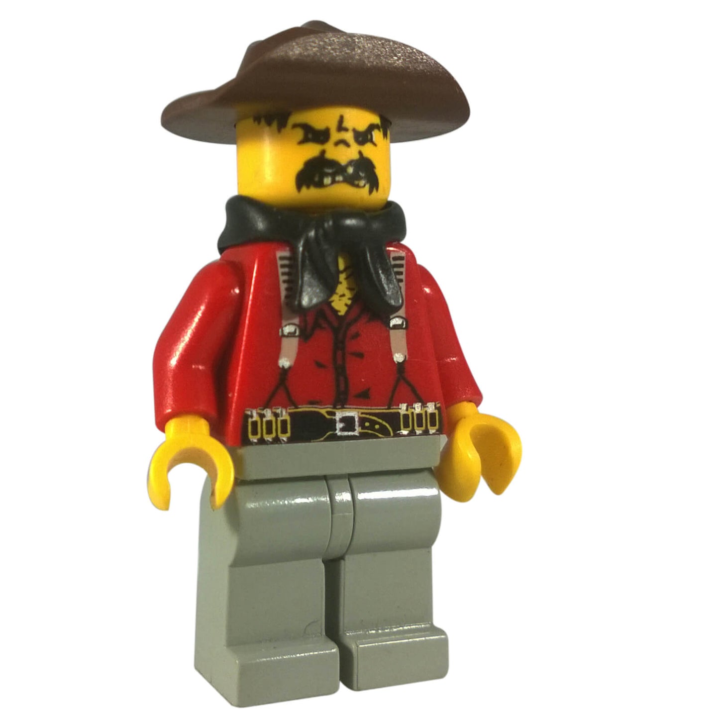 LEGO Western bandit minifigure ww008 with red shirt
