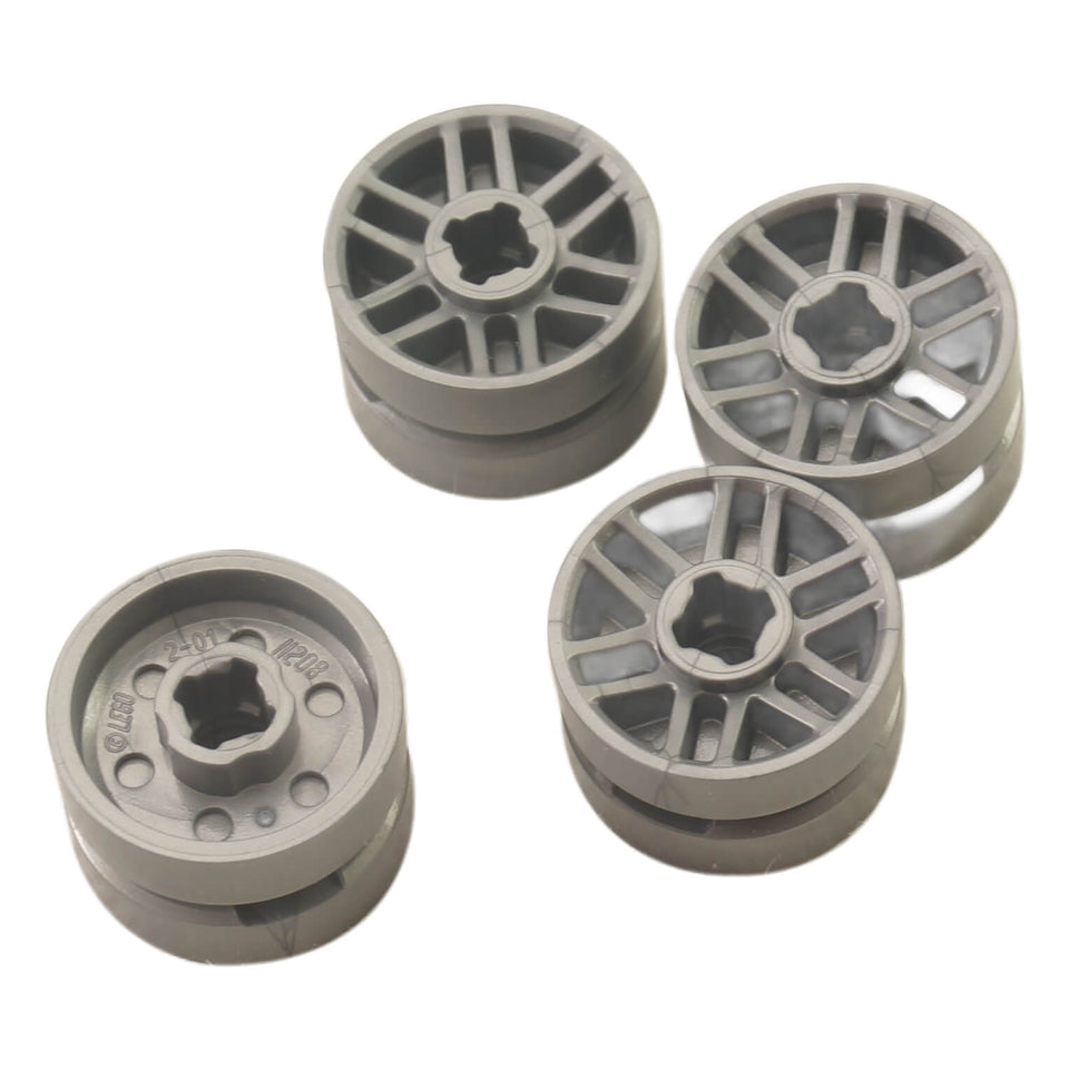 LEGO® Wheel 11208 14 x 9.9mm with Centre Groove Fake Bolts and 6 Double Spokes
