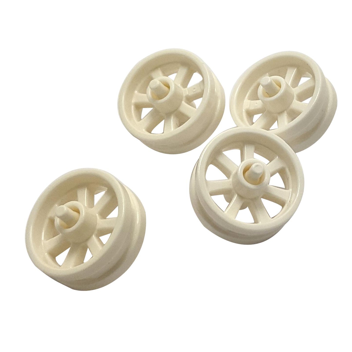 LEGO motorcycle wheel 15mm x 6mm part 50862 - White