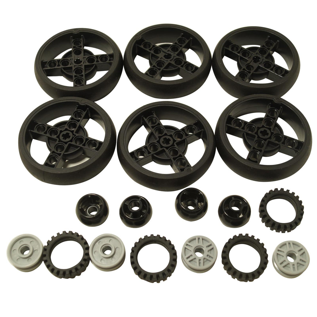 LEGO® Wheels & Tires Bundle (18 pcs) – Rims, Treads & Hubs – www.choose ...