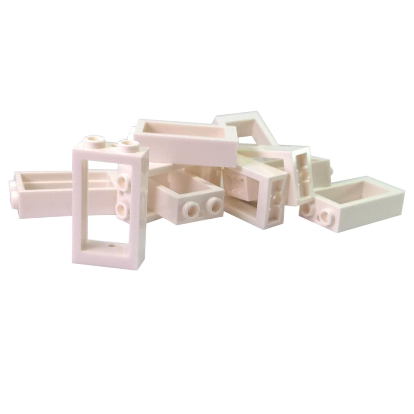 LEGO window 1x2x3 flat front part 60593 building element, white