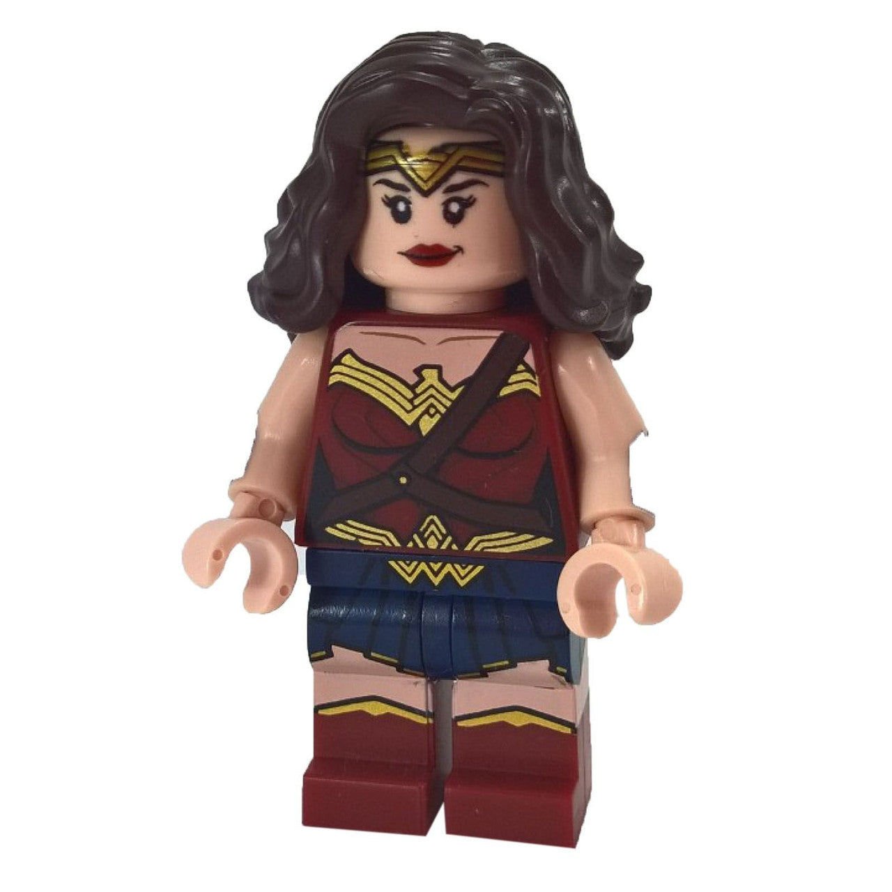 LEGO Wonder Woman minifigure sh0221 dark brown hair