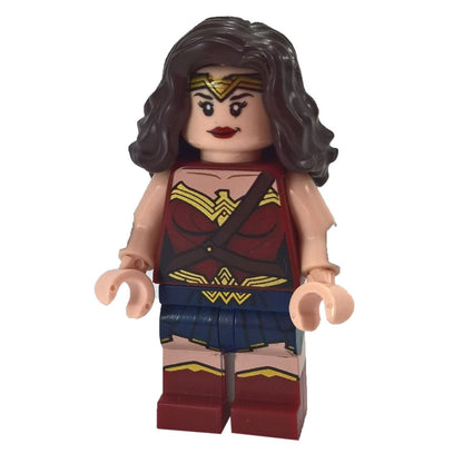 LEGO Wonder Woman minifigure sh0221 dark brown hair