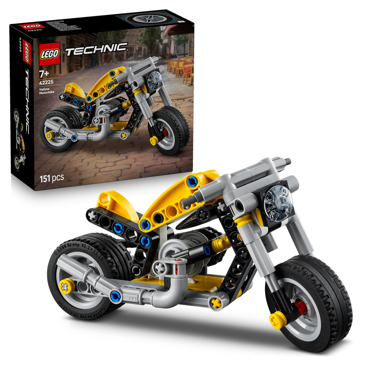 Yellow Motorcycle 42225