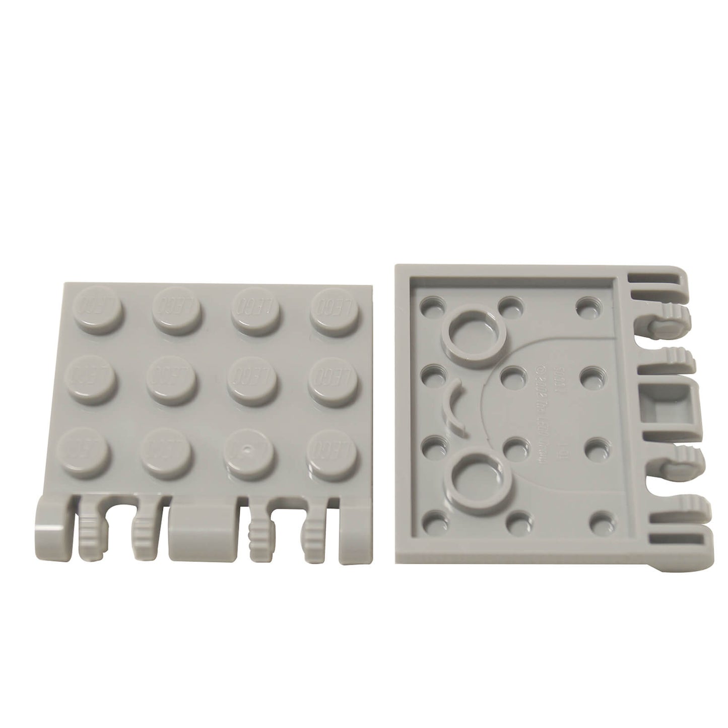 Light bluish Gray hinge plate 3x4 locking dual 2 finger building piece