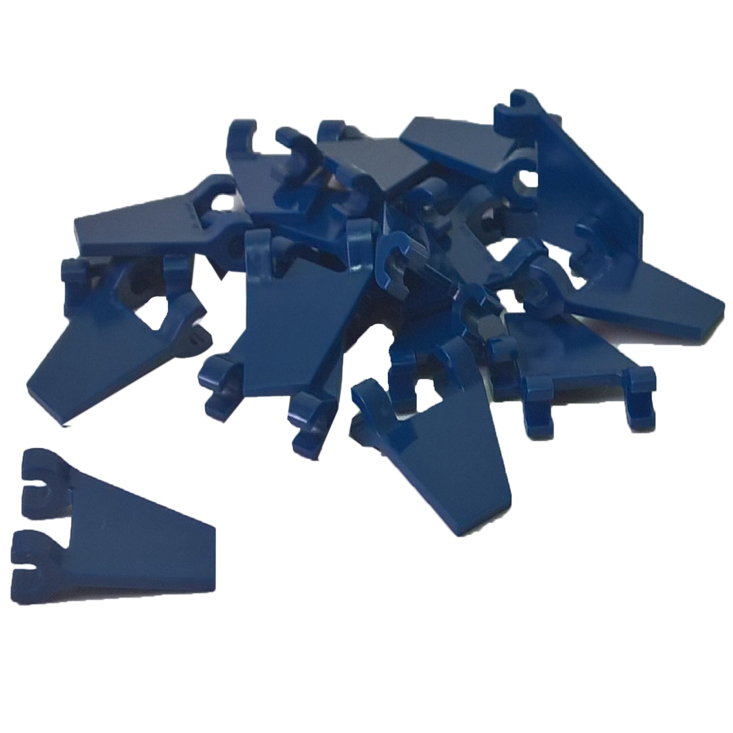 LEGO® Flag 2 x 2 Trapezoid (44676) in dark blue, a trapezoid-shaped flag piece often used for banners, vehicle details.