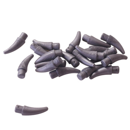 LEGO® small pearl dark gray barb claw horn pieces, curved spike parts