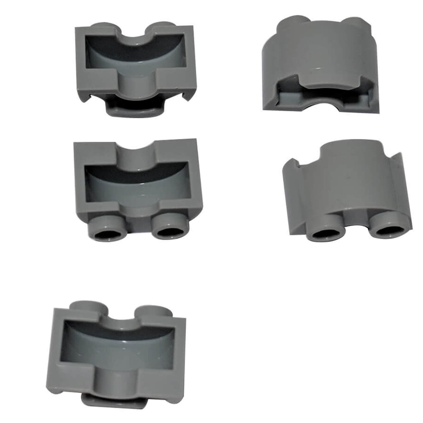 Cilindro Metade 1 x 2 x 1 