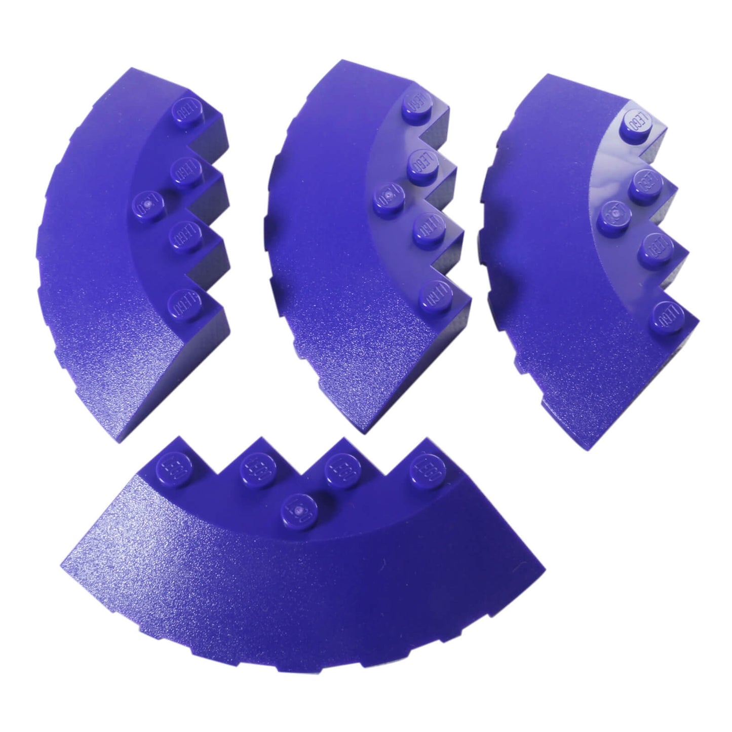 LEGO® Round Corner Brick 6 x 6 with Slope 33 Edge, Facet Cutout (95188) Dark Purple