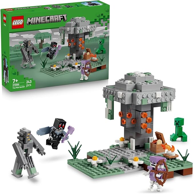 LEGO® Minecraft 21586 The Pale Garden set with Creaking and Mothman figures - built and box