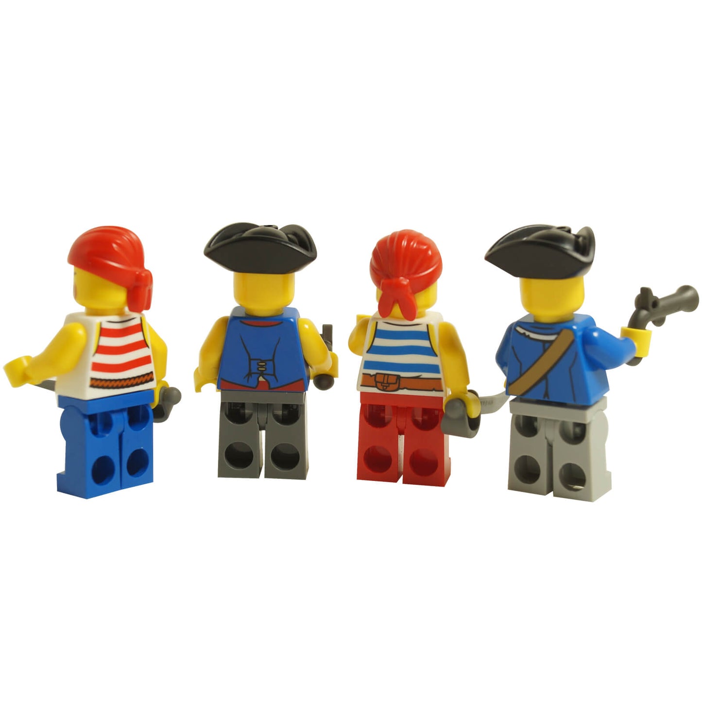 Minifigure LEGO® Pirates – 4 Pirati con Pistole e Spade
