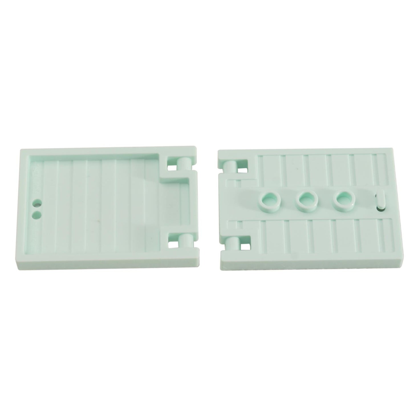 puerta 1 x 5 x 3 color aqua claro 93096 con 3 studs y manija pieza de construcción
