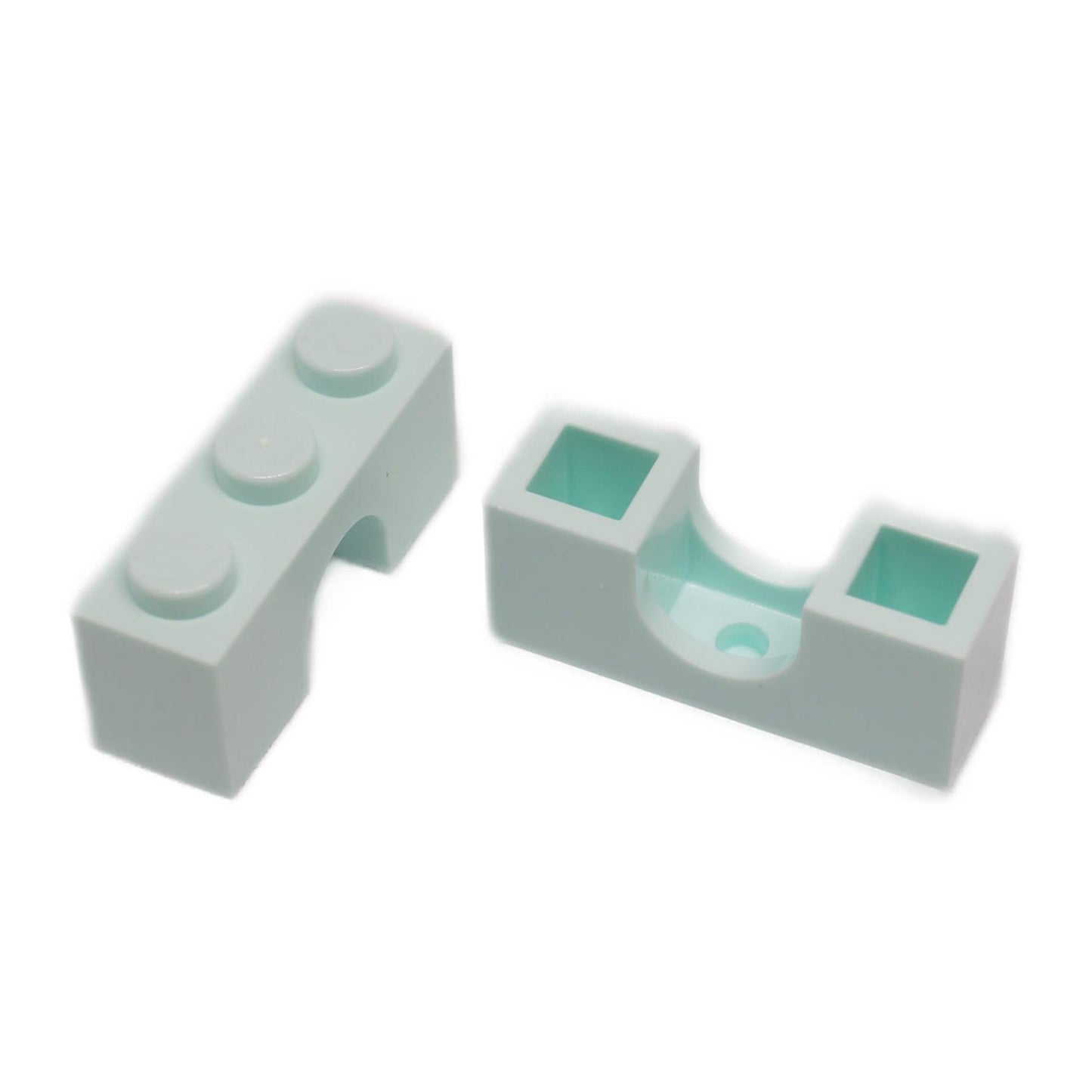 Light aqua arch 1 x 3 brick part 4490 with curved opening for LEGO® building structures
