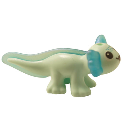 Light aqua axolotl salamander figure side view blue fins 114542pb02
