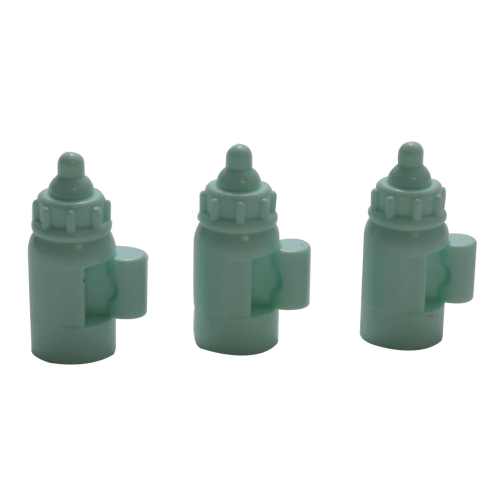 Light aqua LEGO® baby bottle accessory 18855 with moulded handle