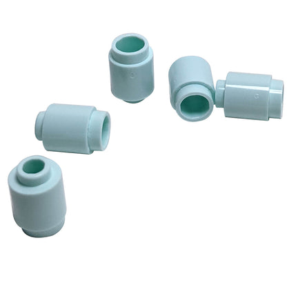 Light aqua round 1 x 1 brick part 3062 with cylindrical shape for LEGO® building details and accents
