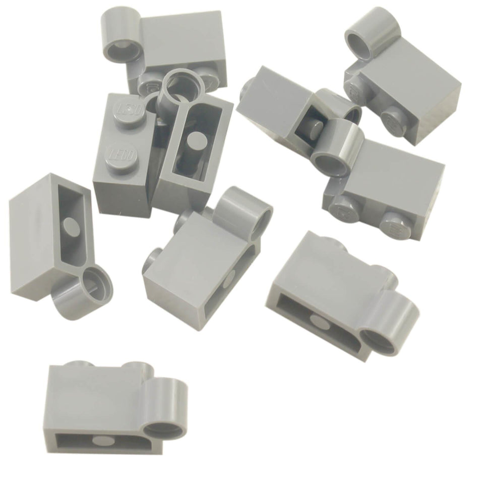 Light bluish gray hinge brick 1 x 4 swivel base (3831) for rotating builds, movable sections, and hinge joints
