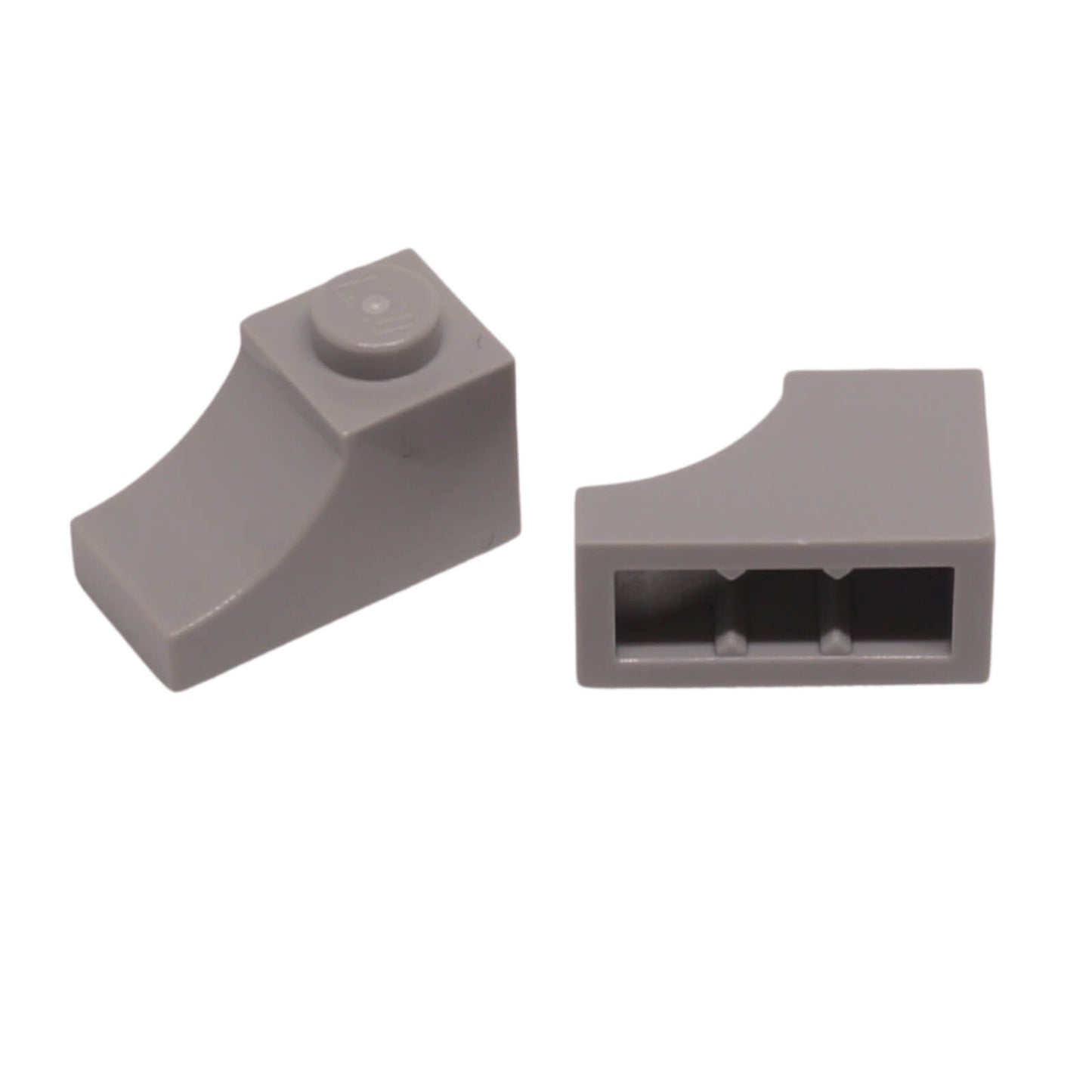 Light bluish gray inverted arch 1 x 2 for LEGO® building structures and smooth curved details
