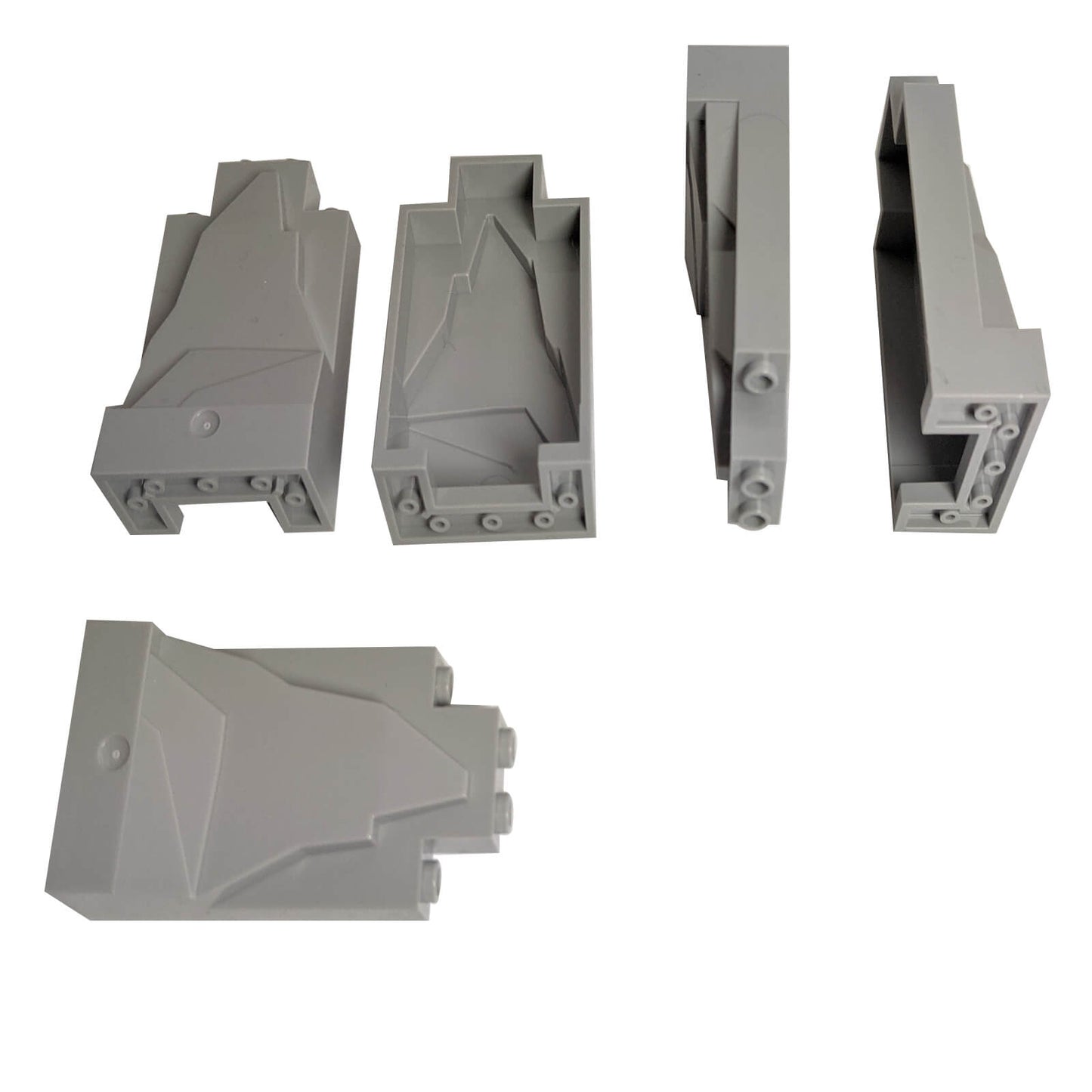 Light bluish gray rock panel 2 x 4 x 6 for LEGO® terrain, rock formations, and landscape builds
