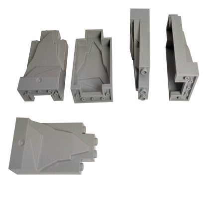 Light bluish gray rock panel 2 x 4 x 6 for LEGO® terrain, rock formations, and landscape builds
