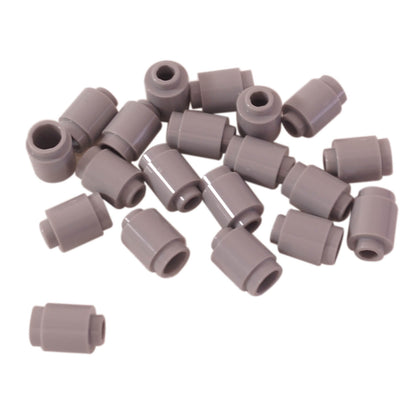 Light bluish gray round 1 x 1 brick part 3062 with cylindrical shape for LEGO® building details and accents
