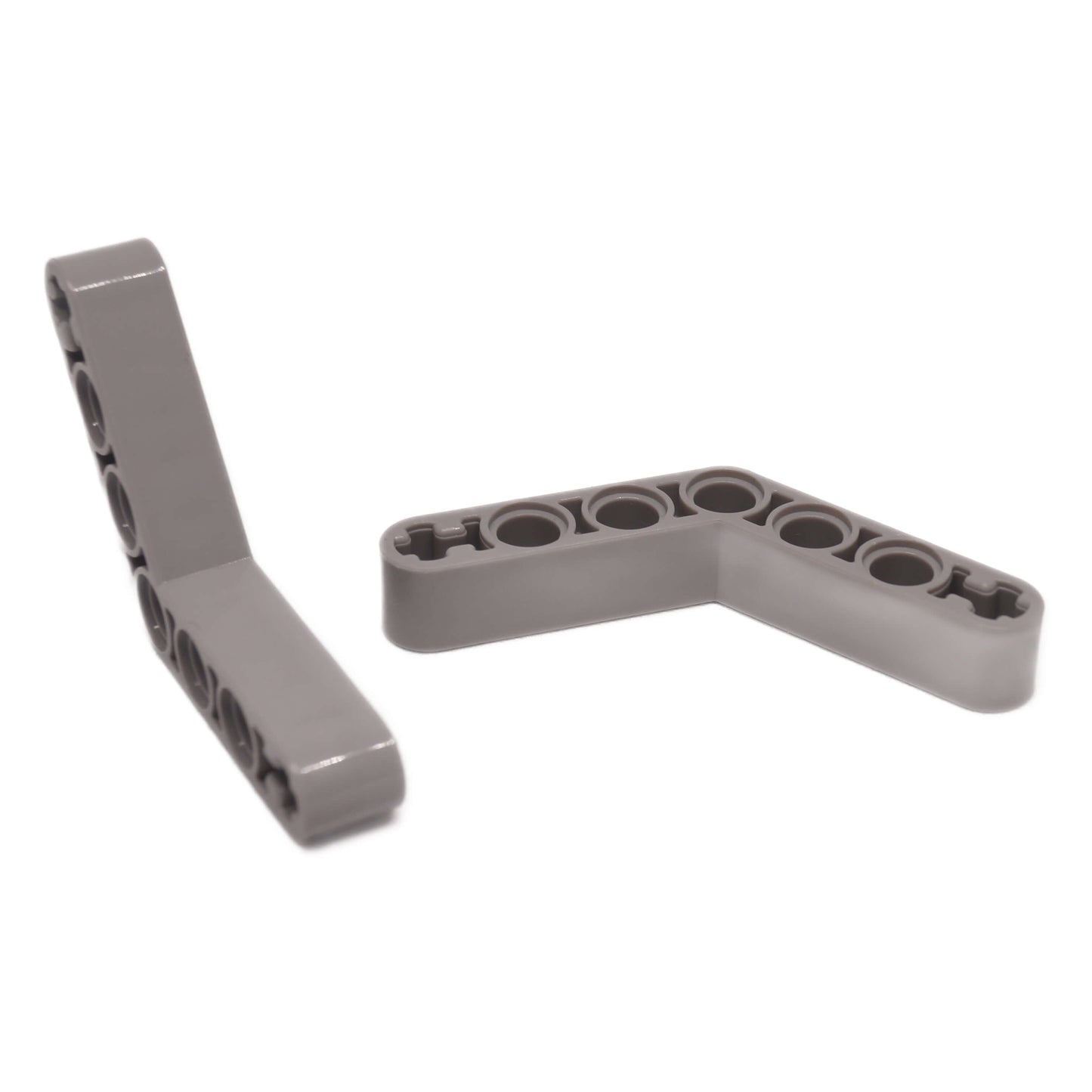Liftarm doblado grueso Technic 1 x 7 (4–4) pieza 32348 de color gris claro con agujeros para pasadores para LEGO® estructuras Technic
