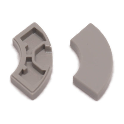 Light bluish gray Tile round corner 2 x 2 macaroni for curved edges, smooth corners, and clean LEGO® builds
