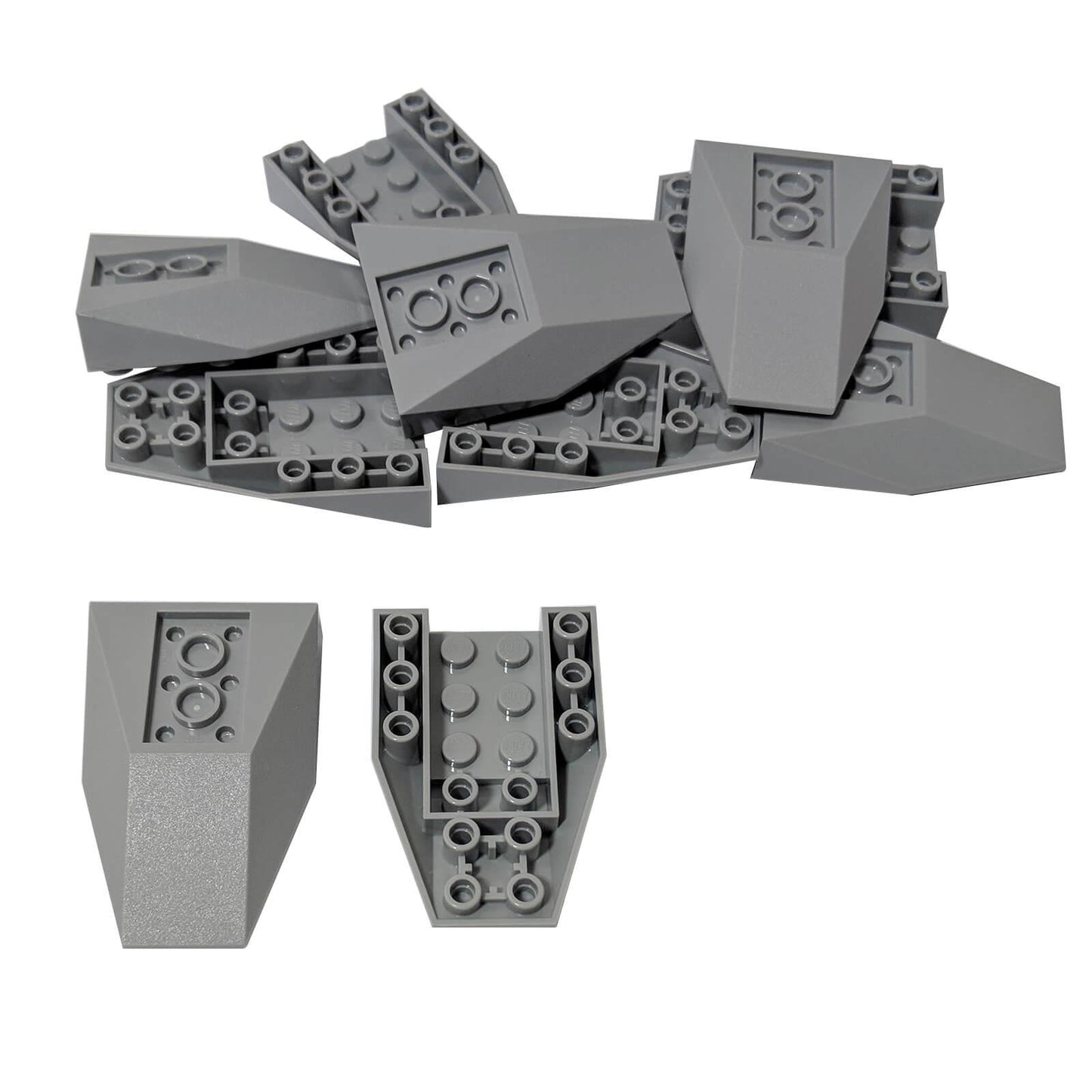 Wedge 6 x 4 triple invertido (4856b) gris claro azulado para dar forma angular, partes inferiores y construcciones robustas
