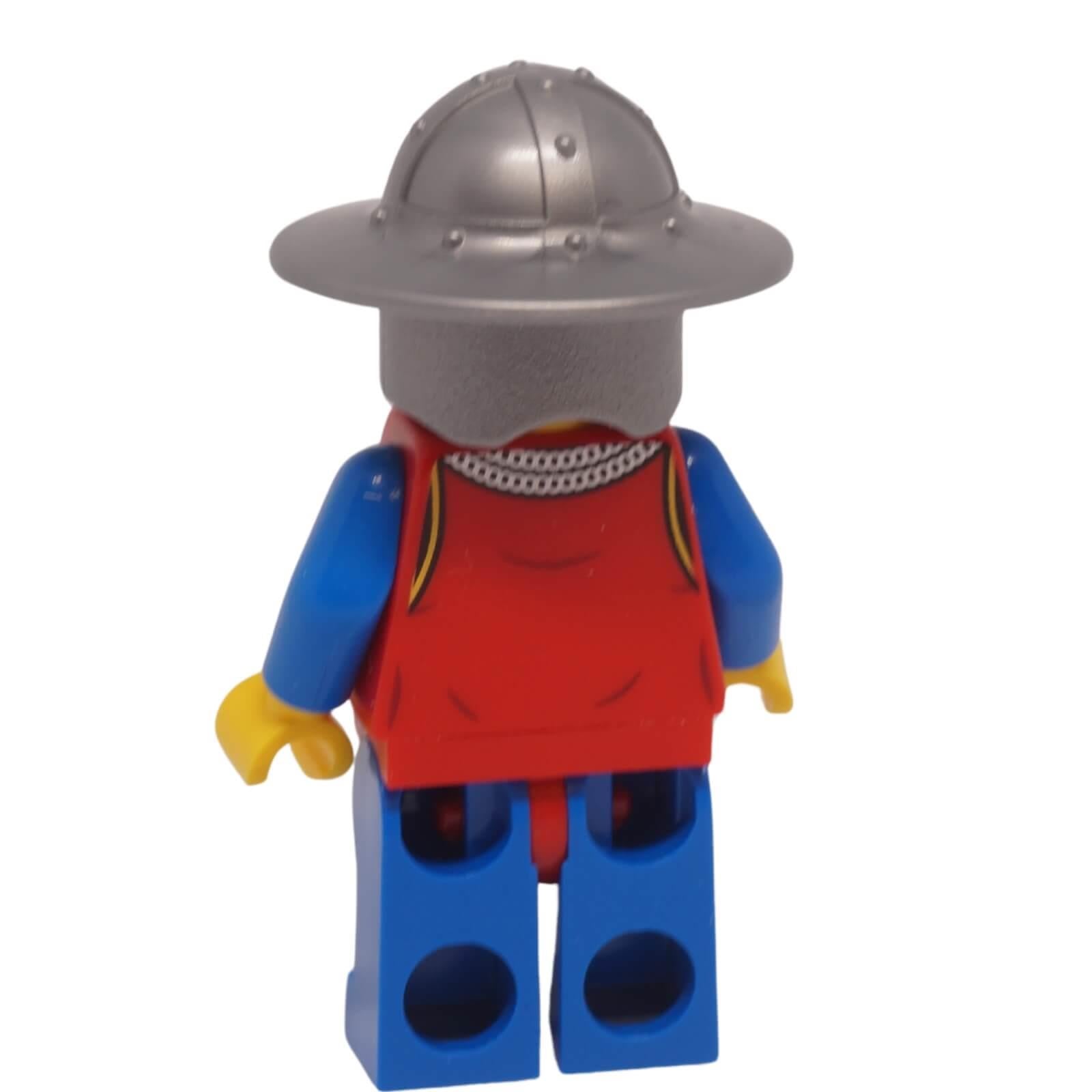 LEGO Lion Knight Archer Female Minifigure bdp185 with broad brim helmet back profile