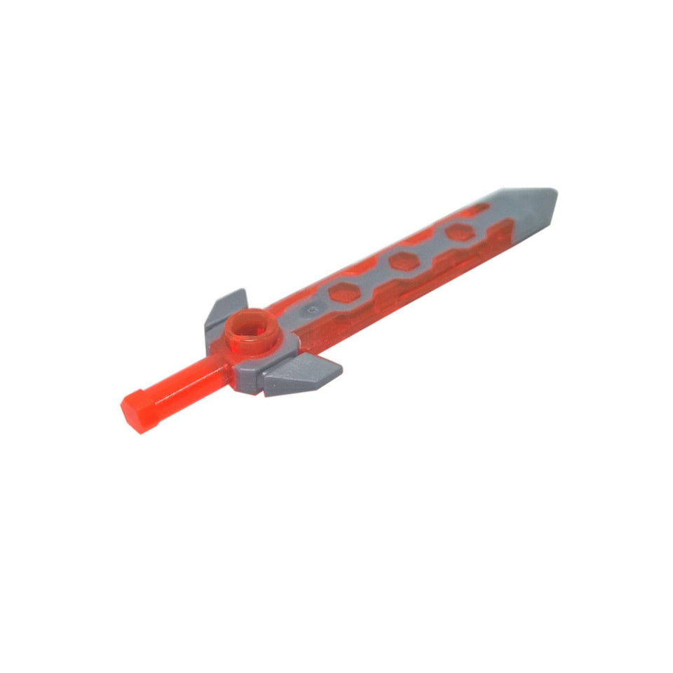 LEGO Long Sword with Transparent Neon Orange Blade 24108c01