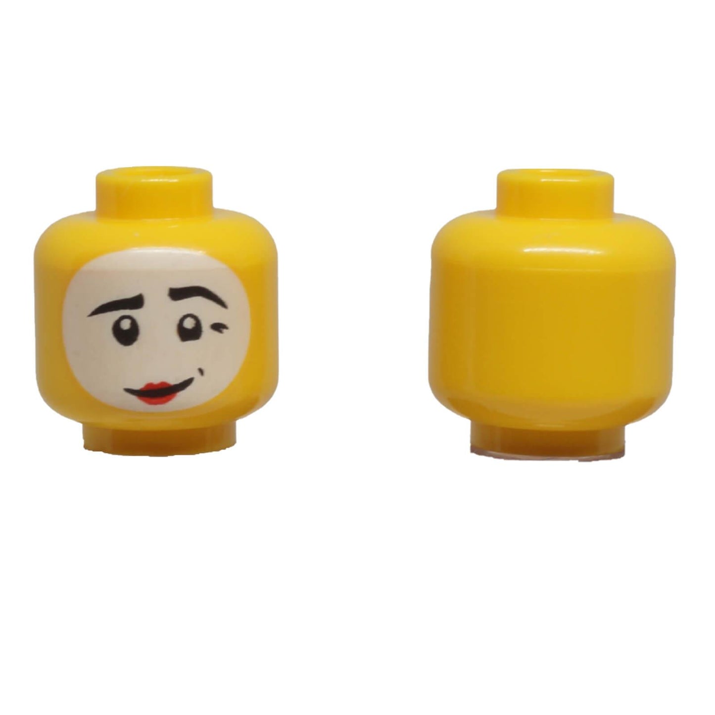 LEGO lopsided face minifigure head 3626pb3633 with asymmetrical facial expression
