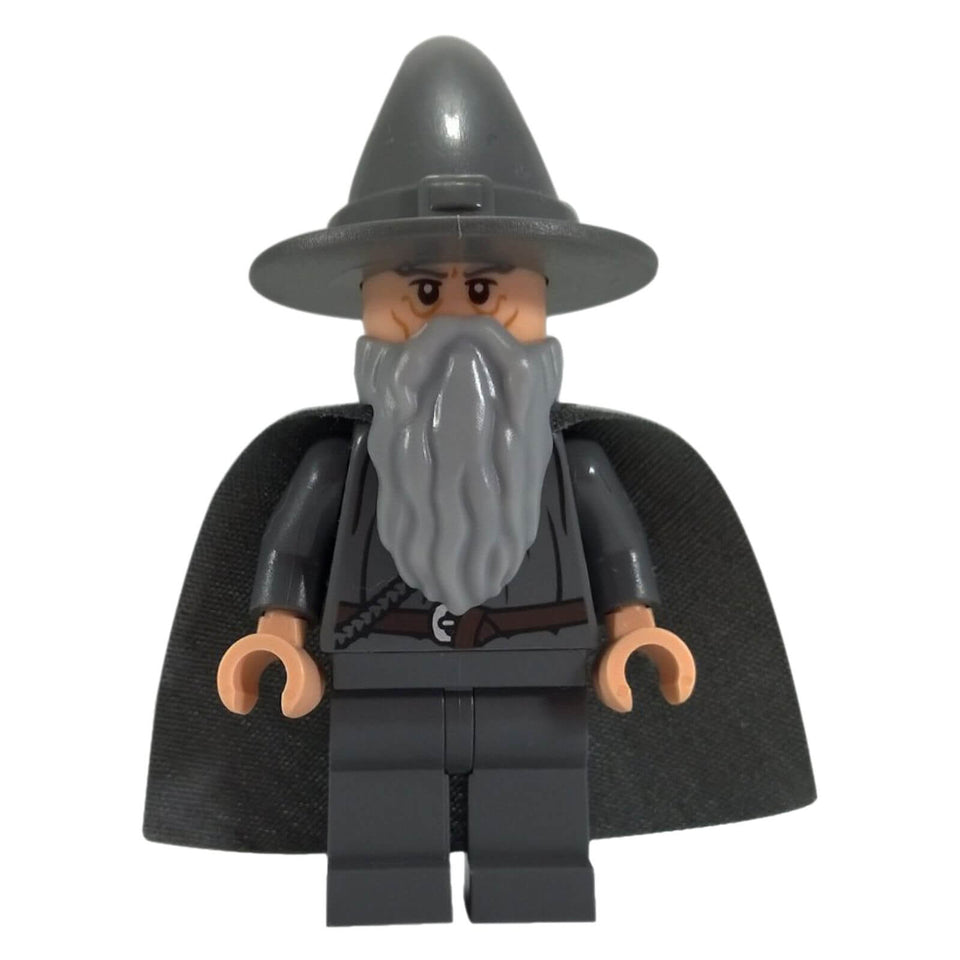 LEGO® Gandalf the Grey Minifigure lor011 – Wizard with Hat, Beard, and Cloak