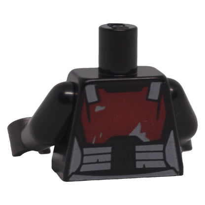LEGO Star Wars Mandalorian torso 973pb6483c01 back with dark red and silver armour