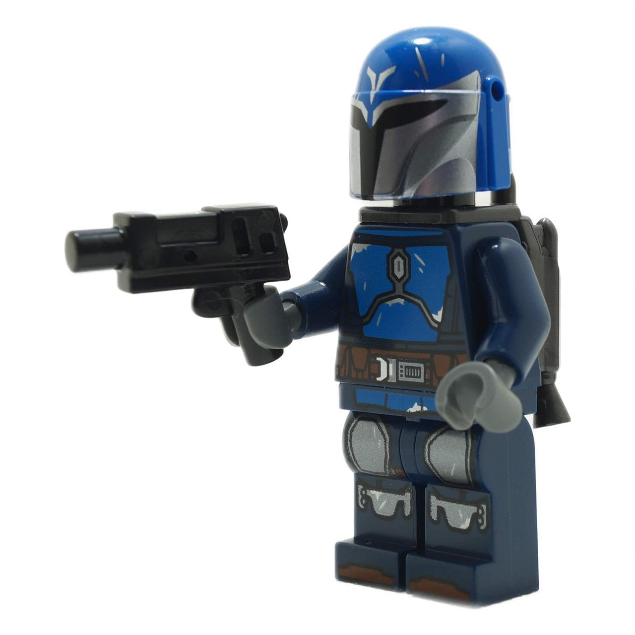 LEGO Mandalorian Nite Owl Minifigure sw1344 with Blue Armor Jetpack and Blaster