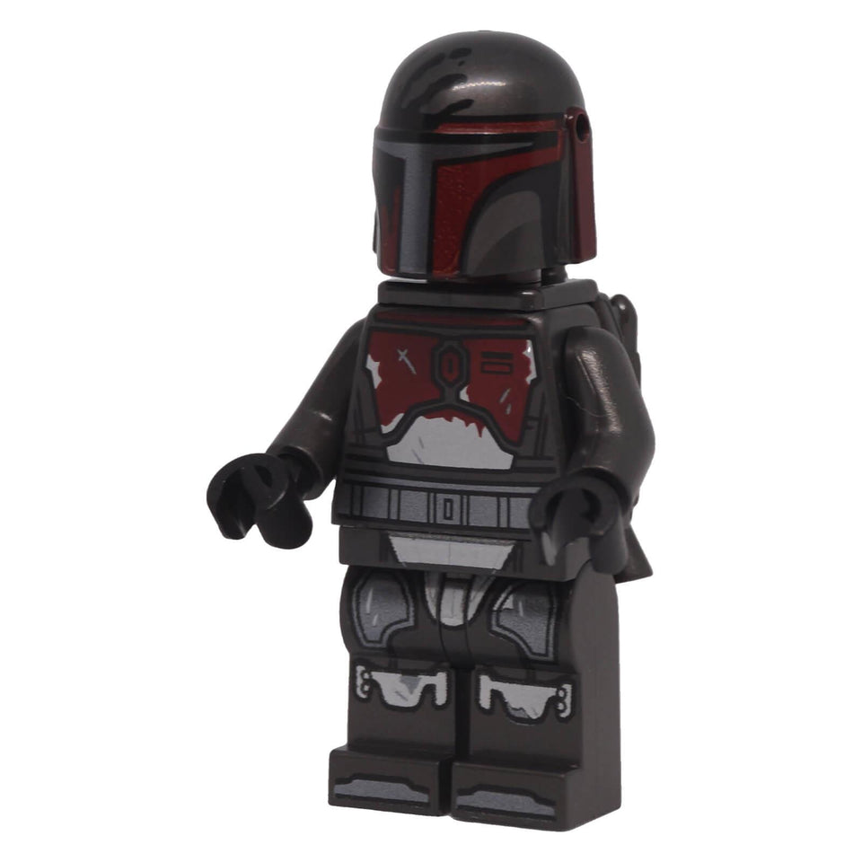 LEGO Star Wars Mandalorian Super Commando sw1486 front angled view with helmet and jetpack
