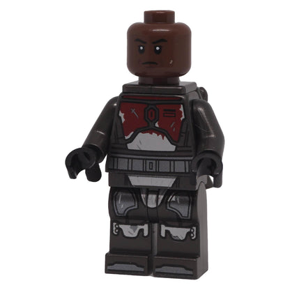 LEGO Star Wars Mandalorian Super Commando sw1486 front view without helmet showing male head