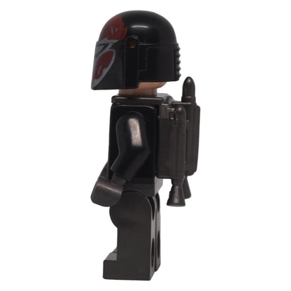 LEGO Star Wars Mandalorian Super Commando sw1487 left side view with jetpack