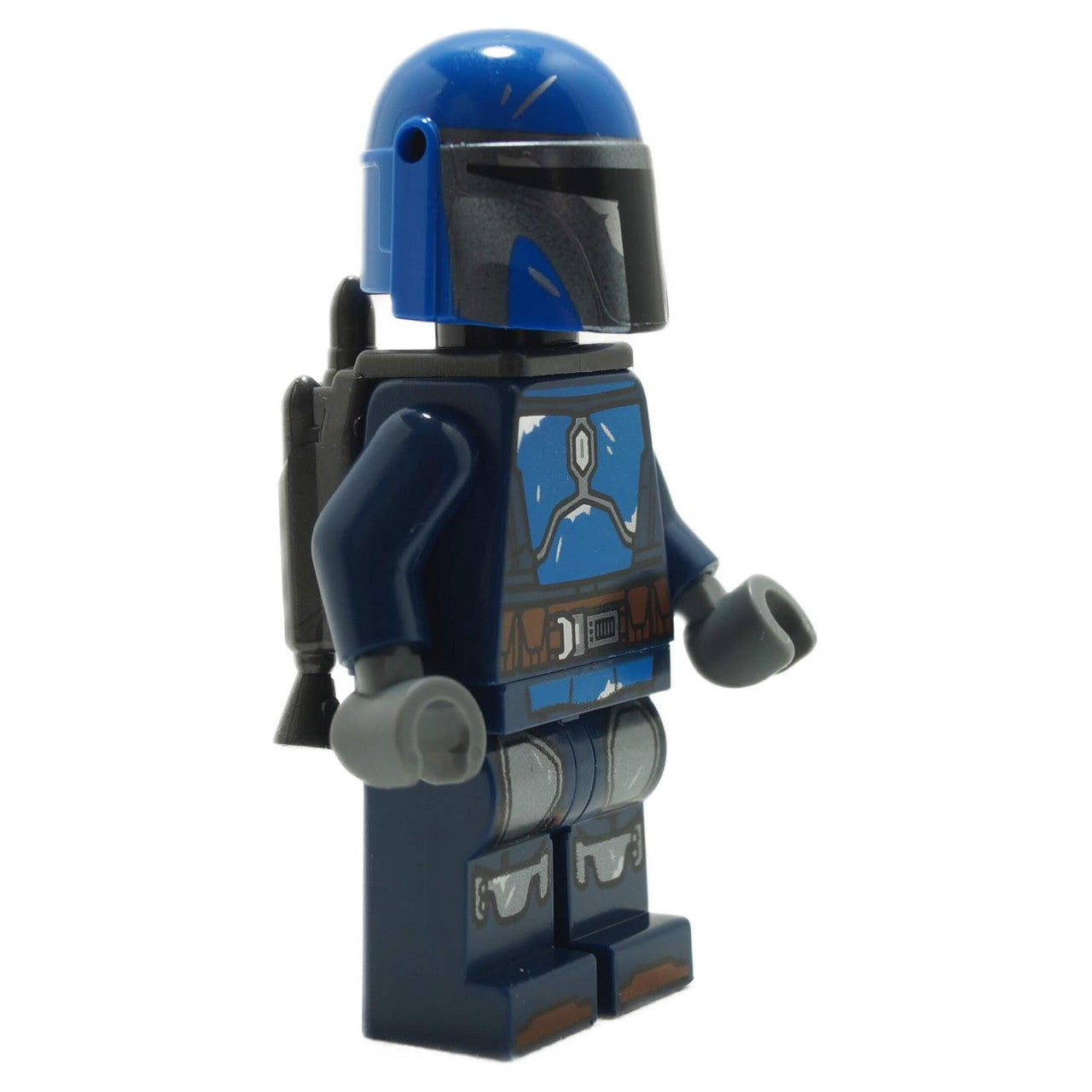 LEGO Star Wars Mandalorian Warrior minifigure sw1345 angled front view with jetpack