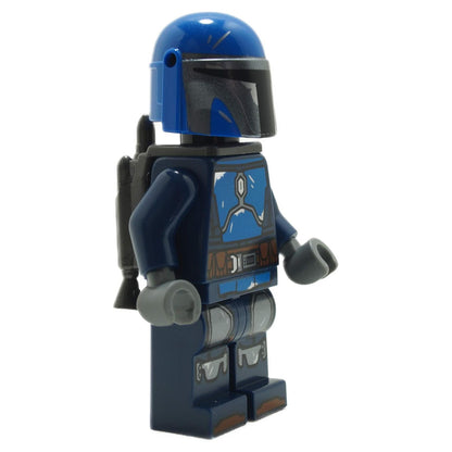 LEGO Star Wars Mandalorian Warrior minifigure sw1345 angled front view with jetpack