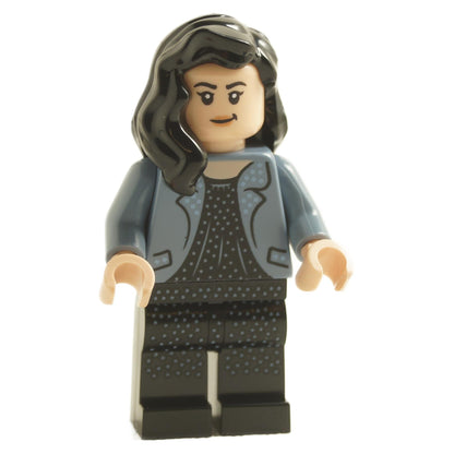 Mary Cattermole minifigure hp344 with dark hair, blue jacket and confident expression