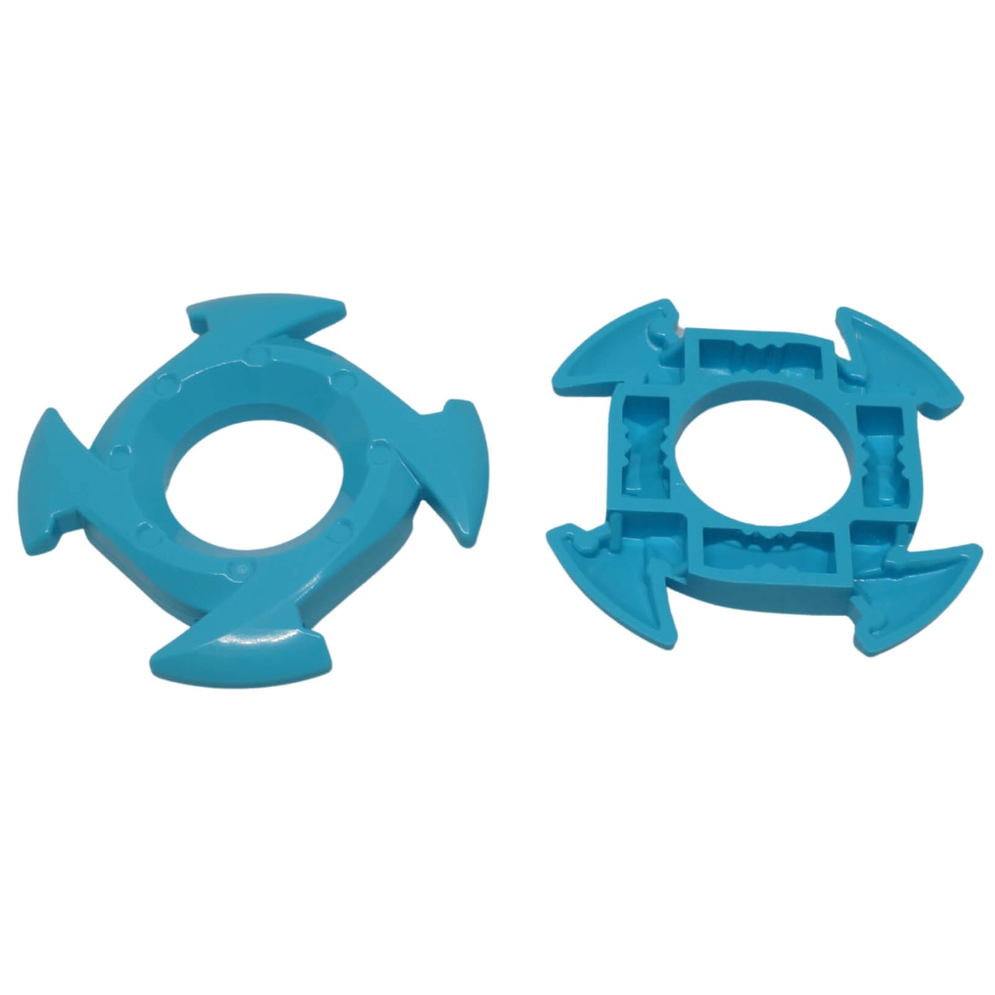 LEGO medium azure spinner crown ring blade pieces lot circular weapon accessory parts
