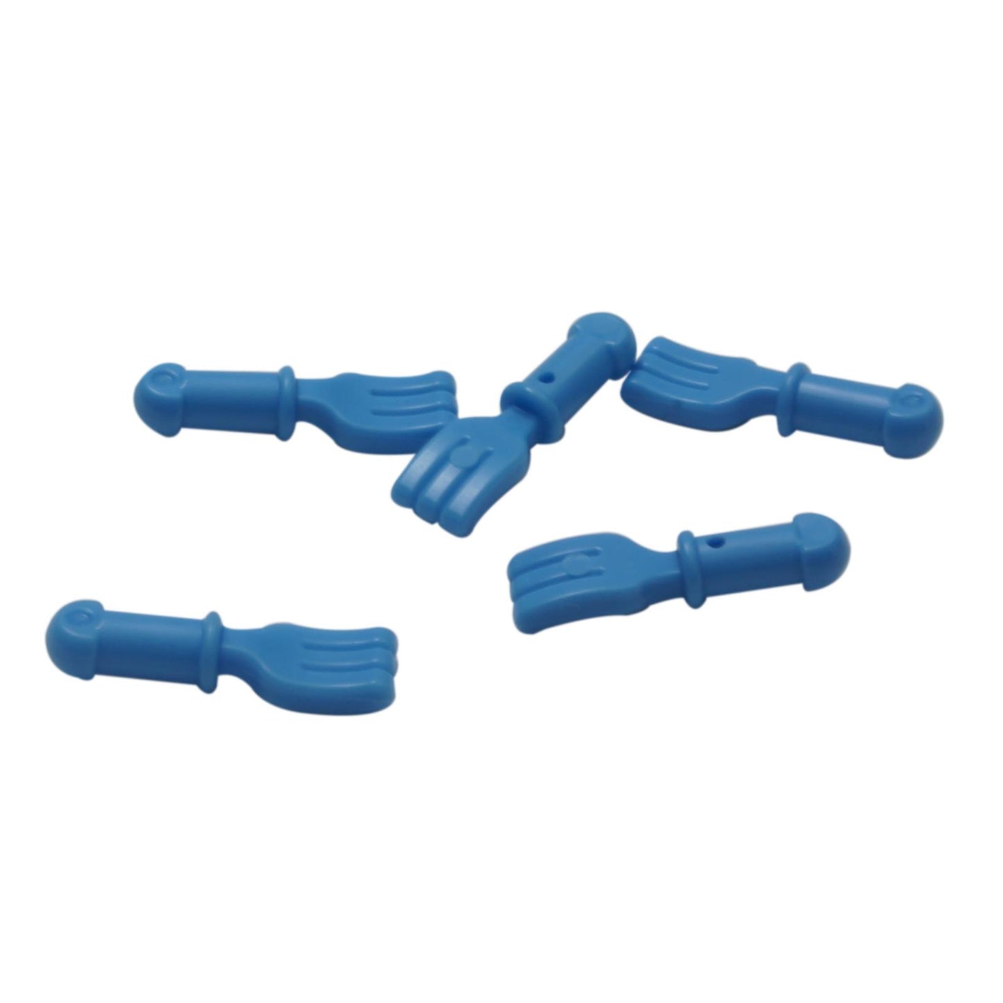 Medium blue Friends fork accessory cutlery piece
