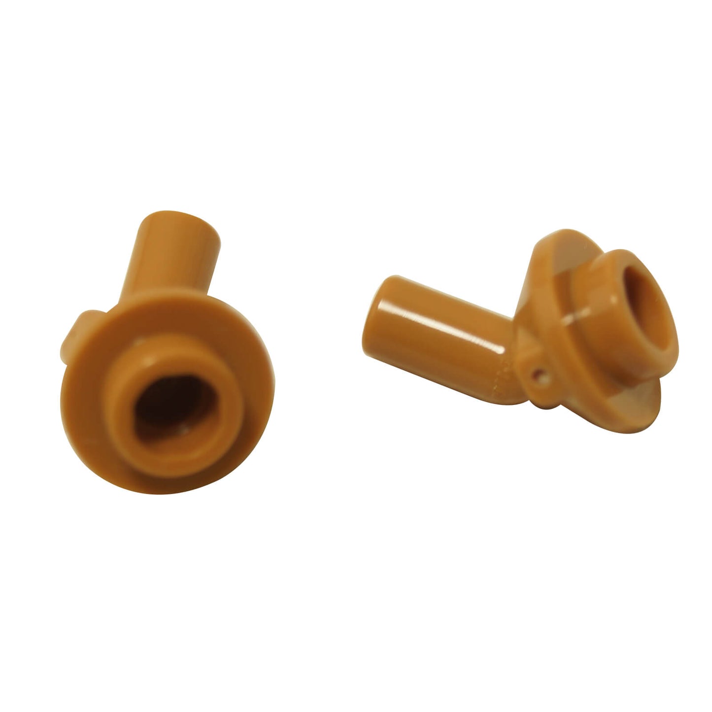 Medium nougat bar 1L with angled hollow stud for clip connections, small mounts, and compact attachments
