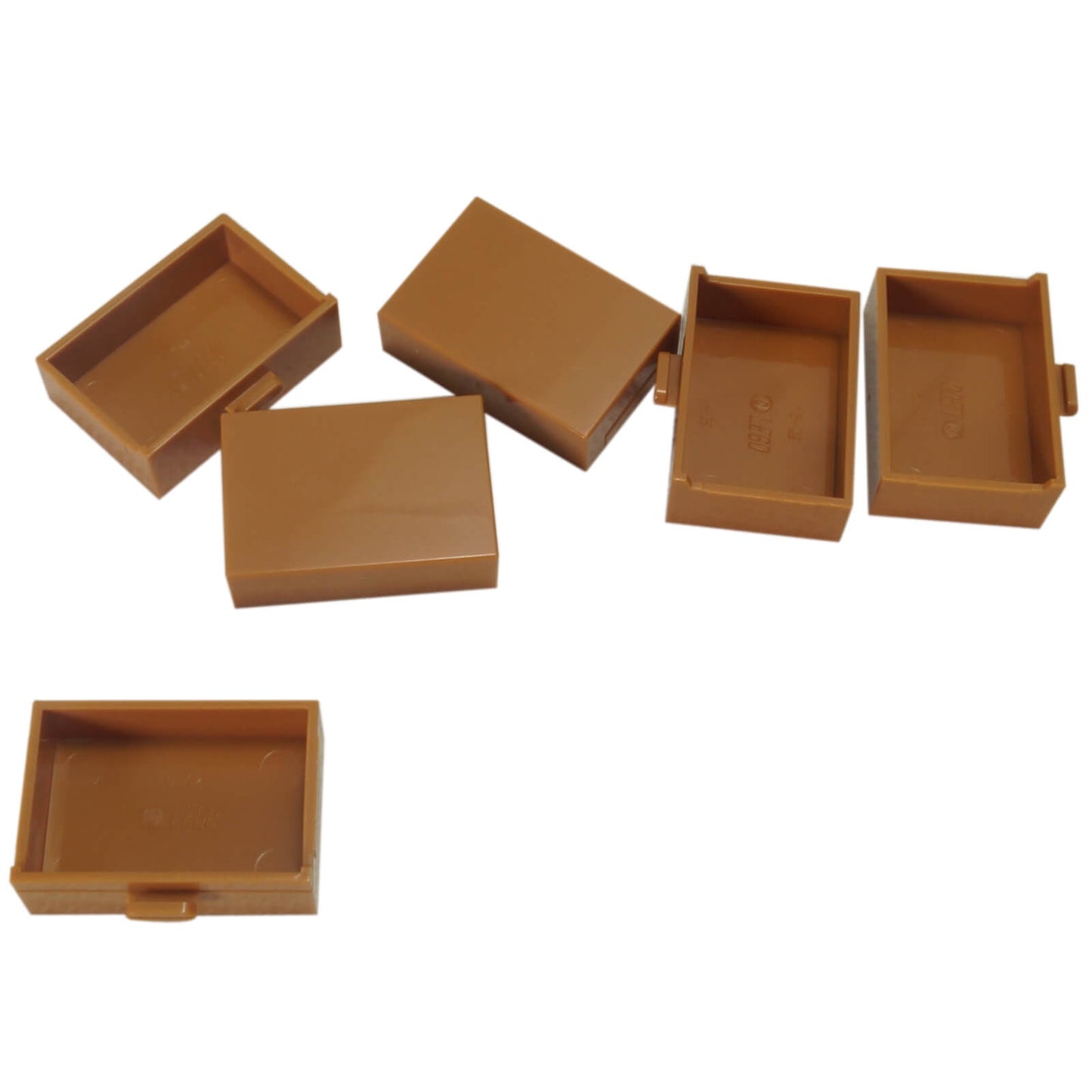 Medium nougat cupboard container element measuring 2 x 3 with front drawer, storage-style piece for interior and furniture builds
