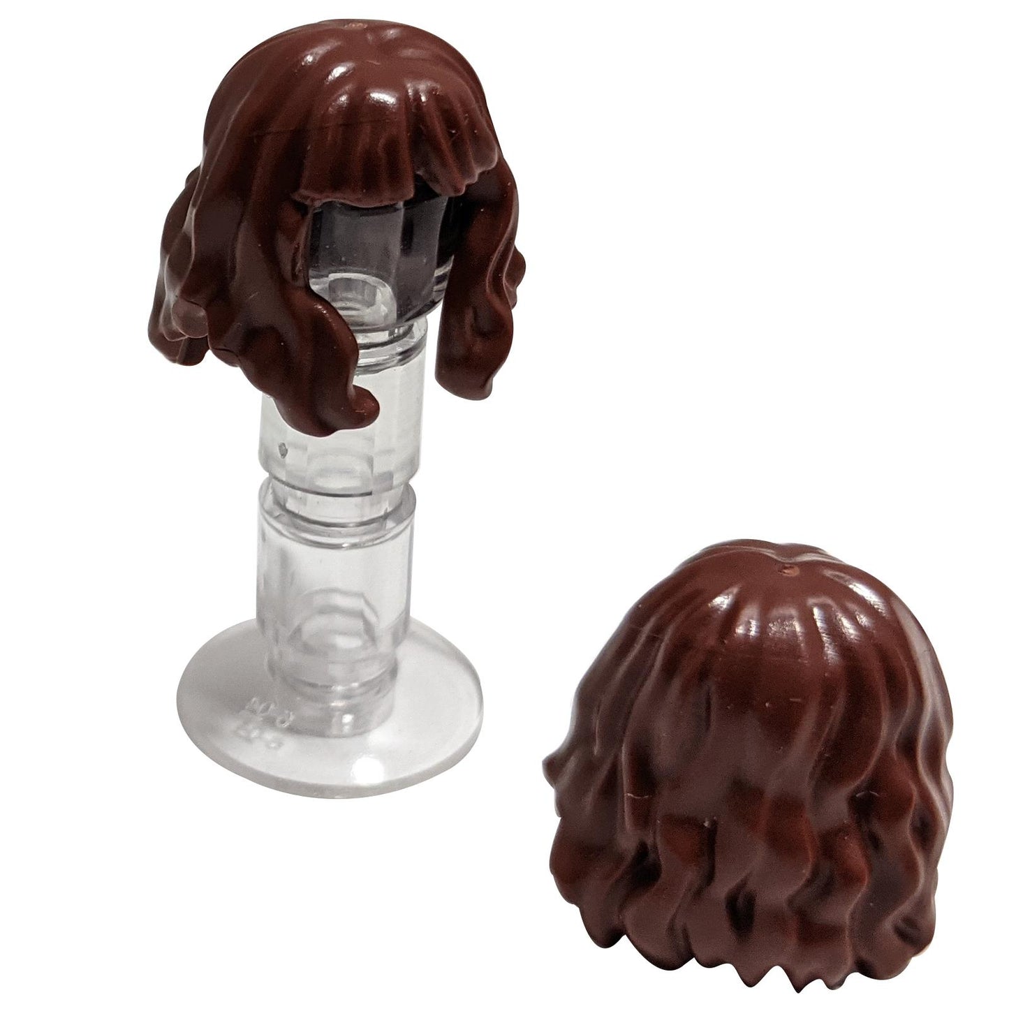 LEGO® mid-length wavy hair piece with bangs for minifigures