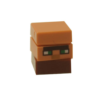 Micromob villager short figure with square head and pixel face
